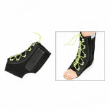 Maxbell Ankle Support Brace Portable Drop Foot Brace for Sport Basketball Volleyball Black Green