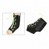 Maxbell Ankle Support Brace Portable Drop Foot Brace for Sport Basketball Volleyball Black Green