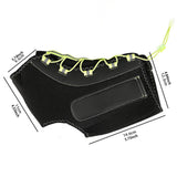 Maxbell Ankle Support Brace Portable Drop Foot Brace for Sport Basketball Volleyball Black Green