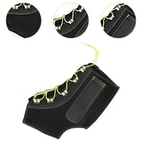 Maxbell Ankle Support Brace Portable Drop Foot Brace for Sport Basketball Volleyball Black Green