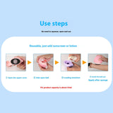 Maxbell Roll on Sponge Lotion Applicator Sunscreen Applicator for Men Camping Travel Blue