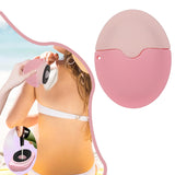 Maxbell Roll on Sponge Lotion Applicator Sunscreen Applicator for Men Camping Travel Pink