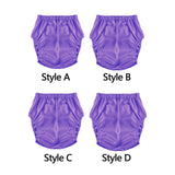 Maxbell Adults Diaper Cover Stylish Leakproof Supplies Washable Low Noise Protection XS Purple