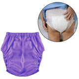 Maxbell Adults Diaper Cover Stylish Leakproof Supplies Washable Low Noise Protection XS Purple