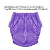 Maxbell Adults Diaper Cover Stylish Leakproof Supplies Washable Low Noise Protection S Purple
