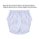 Maxbell Adults Diaper Cover Breathable Washable for Women Men Comfortable Protection XS White