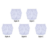 Maxbell Adults Diaper Cover Breathable Washable for Women Men Comfortable Protection XS White