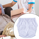 Maxbell Adults Diaper Cover Breathable Washable for Women Men Comfortable Protection S White