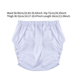 Maxbell Adults Diaper Cover Breathable Washable for Women Men Comfortable Protection M White