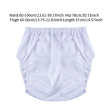 Maxbell Adults Diaper Cover Breathable Washable for Women Men Comfortable Protection L White
