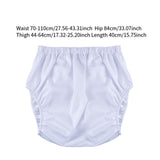 Maxbell Adults Diaper Cover Breathable Washable for Women Men Comfortable Protection XL White