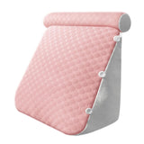 Maxbell Wedge Pillow Headboard for Sitting up, Reading or Working Support Triangular pink