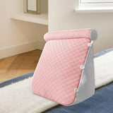 Maxbell Wedge Pillow Headboard for Sitting up, Reading or Working Support Triangular pink