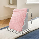 Maxbell Wedge Pillow Headboard for Sitting up, Reading or Working Support Triangular pink