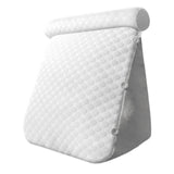 Maxbell Wedge Pillow Headboard for Sitting up, Reading or Working Support Triangular grey