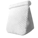 Maxbell Wedge Pillow Headboard for Sitting up, Reading or Working Support Triangular grey