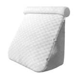 Maxbell Wedge Pillow Headboard for Sitting up, Reading or Working Support Triangular grey
