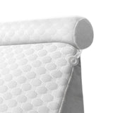 Maxbell Wedge Pillow Headboard for Sitting up, Reading or Working Support Triangular grey