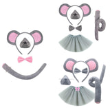 Maxbell Mouse Costume Kids Dress up Cosplay Props Cute Little Mouse Cartoon Hairband Style A