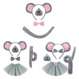 Maxbell Mouse Costume Kids Dress up Cosplay Props Cute Little Mouse Cartoon Hairband Style A