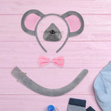 Maxbell Mouse Costume Kids Dress up Cosplay Props Cute Little Mouse Cartoon Hairband Style A