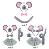 Maxbell Mouse Costume Kids Dress up Cosplay Props Cute Little Mouse Cartoon Hairband Style A
