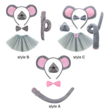 Maxbell Mouse Costume Kids Dress up Cosplay Props Cute Little Mouse Cartoon Hairband Style A