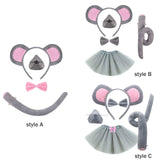 Maxbell Mouse Costume Kids Dress up Cosplay Props Cute Little Mouse Cartoon Hairband Style A