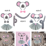 Maxbell Mouse Costume Kids Dress up Cosplay Props Cute Little Mouse Cartoon Hairband Style A