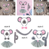 Maxbell Mouse Costume Kids Dress up Cosplay Props Cute Little Mouse Cartoon Hairband Style A
