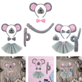 Maxbell Mouse Costume Kids Dress up Cosplay Props Cute Little Mouse Cartoon Hairband Style A