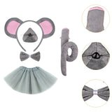 Maxbell Mouse Costume Kids Dress up Cosplay Props Cute Little Mouse Cartoon Hairband Style B