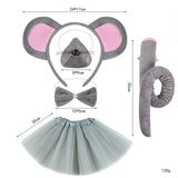 Maxbell Mouse Costume Kids Dress up Cosplay Props Cute Little Mouse Cartoon Hairband Style B