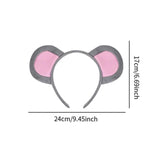 Maxbell Mouse Costume Kids Dress up Cosplay Props Cute Little Mouse Cartoon Hairband Style B