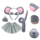 Maxbell Mouse Costume Kids Dress up Cosplay Props Cute Little Mouse Cartoon Hairband Style C