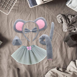 Maxbell Mouse Costume Kids Dress up Cosplay Props Cute Little Mouse Cartoon Hairband Style C