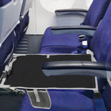 Maxbell Kids Airplane Footrest Airplane Foot Hammock Non Slip Airplane Seat Extender Black