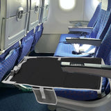 Maxbell Kids Airplane Footrest Airplane Foot Hammock Non Slip Airplane Seat Extender Black