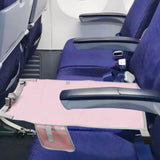 Maxbell Kids Airplane Footrest Airplane Foot Hammock Non Slip Airplane Seat Extender Pink