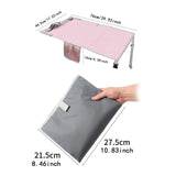 Maxbell Kids Airplane Footrest Airplane Foot Hammock Non Slip Airplane Seat Extender Pink