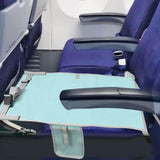 Maxbell Kids Airplane Footrest Airplane Foot Hammock Non Slip Airplane Seat Extender Green