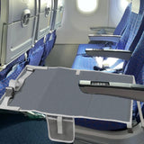 Maxbell Kids Airplane Footrest Airplane Foot Hammock Non Slip Airplane Seat Extender Gray