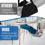 Maxbell Airplane Foot Hammock Premium Travel Foot Rest for Women Men Car Office Home Gray