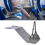 Maxbell Airplane Foot Hammock Premium Travel Foot Rest for Women Men Car Office Home Gray