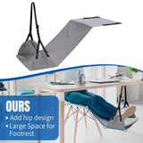Maxbell Airplane Foot Hammock Premium Travel Foot Rest for Women Men Car Office Home Gray