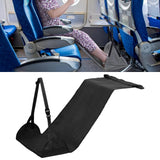 Maxbell Airplane Foot Hammock Premium Travel Foot Rest for Women Men Car Office Home Black