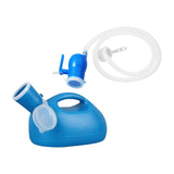 Maxbell Men Urine Bottle Good Sealing Urine Collection Pot for Lying Seniors Camping Blue 1.6m Hose