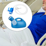 Maxbell Men Urine Bottle Good Sealing Urine Collection Pot for Lying Seniors Camping Blue 1.6m Hose