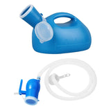 Maxbell Men Urine Bottle Good Sealing Urine Collection Pot for Lying Seniors Camping Blue 2m Hose