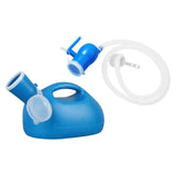 Maxbell Men Urine Bottle Good Sealing Urine Collection Pot for Lying Seniors Camping Blue 2m Hose